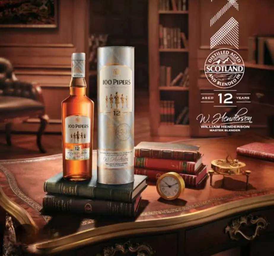 100 pipers 12years Blended Scotch Whisky 750ml