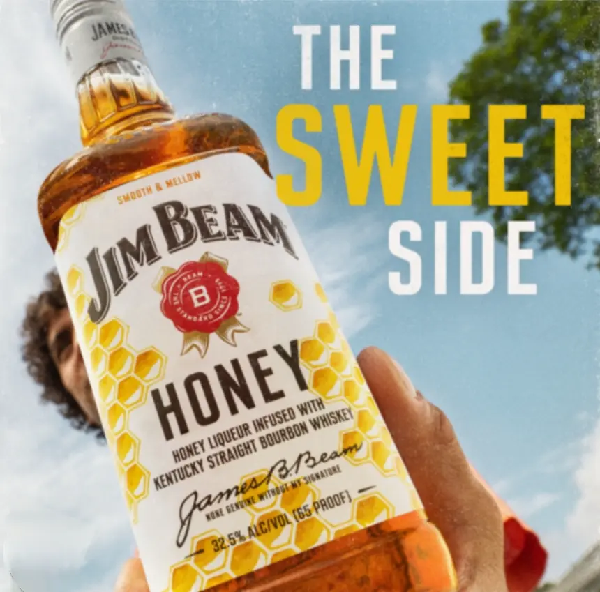 Jim Beam Honey Smooth & Mellow Bourbon Whiskey 750ml