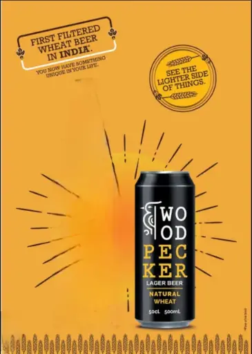 Wood Pecker Lager Natural Wheat Beer 500ml