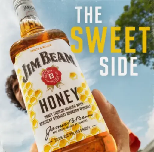 Jim Beam Honey Smooth & Mellow Bourbon Whiskey 750ml