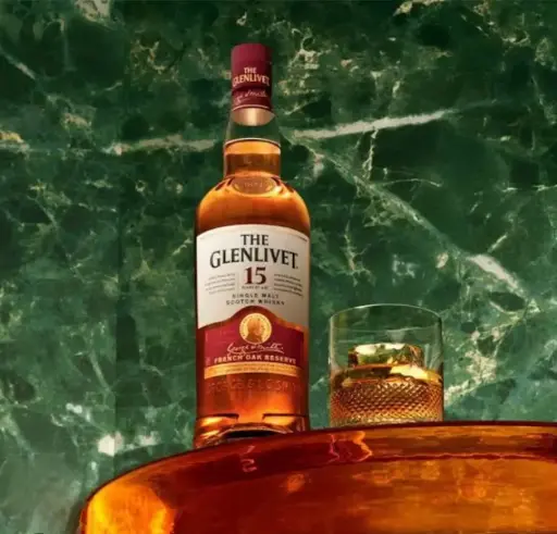 The Glenlivet 15years Single malt scotch whiskey 750ml